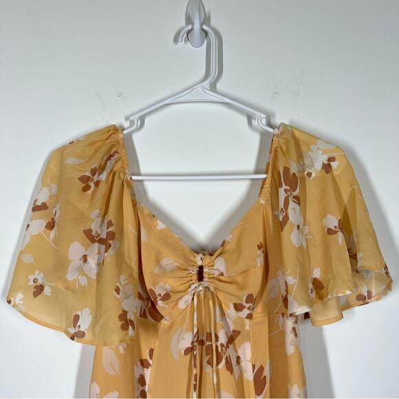 Abercrombie & Fitch Flutter Sleeve Dress Size XS PETITE - Picture 6 of 11